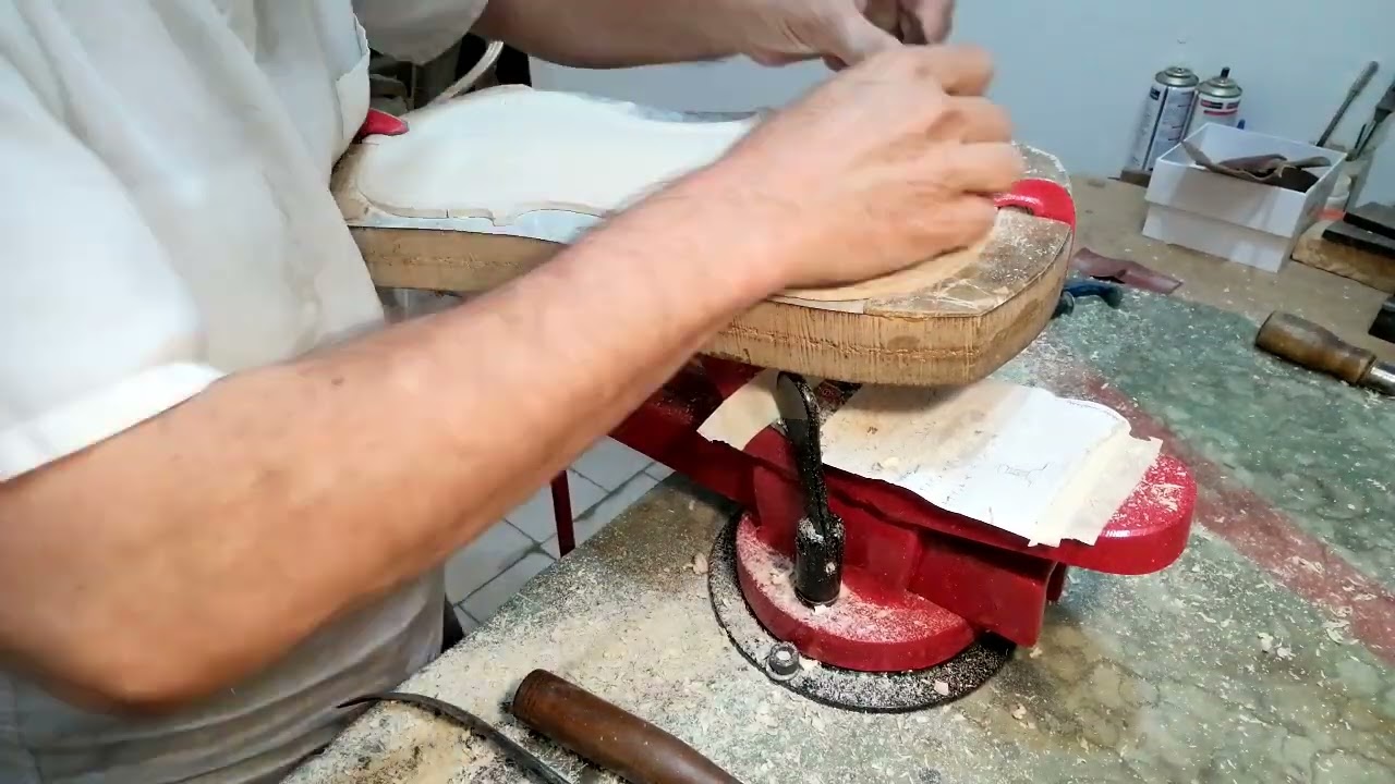 Violin Making: Final Scraping and Sanding the Top Plate | Master Luthier Techniques