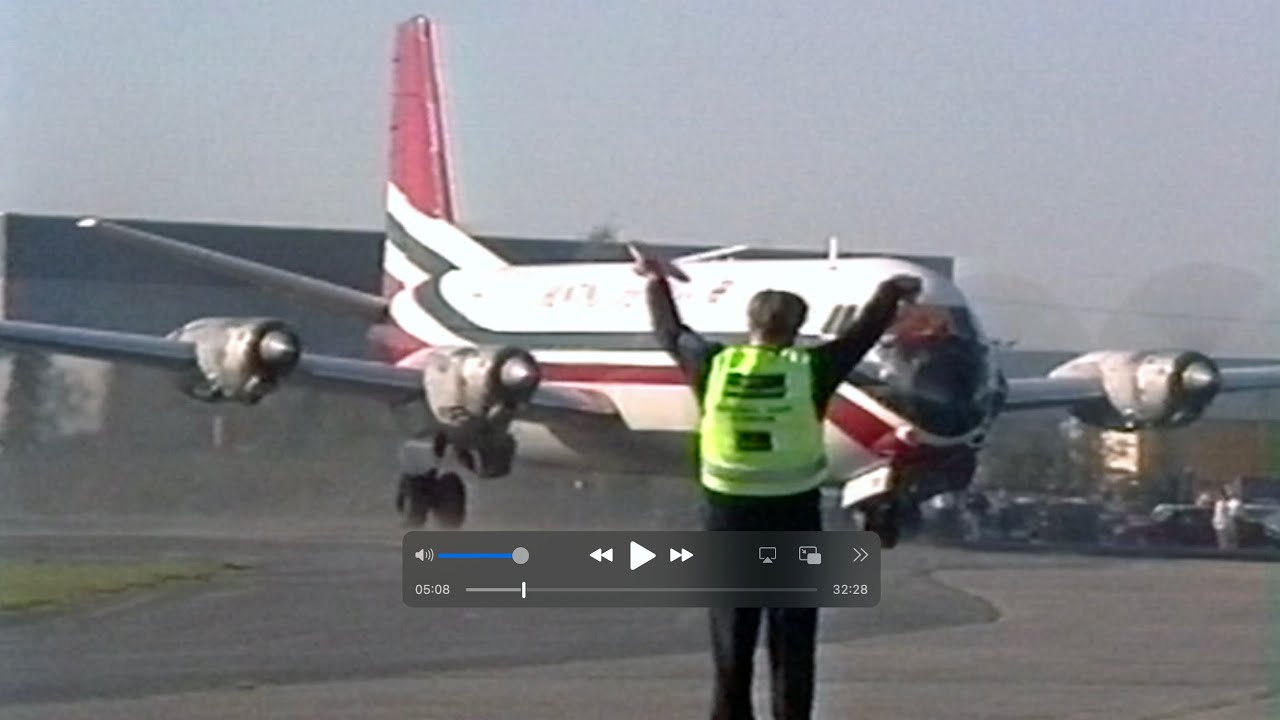 G-APEP last Vanguard flight Brooklands 17th October 1996