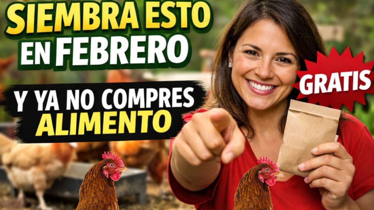 Febrero es la clave  La planta secreta que garantiza alimento GRATIS para tus gallinas