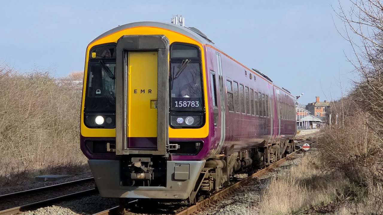 East Midlands Railway Refurbished 158783 Departing Skegness working 2O12 1116 Skegness to Nottingham