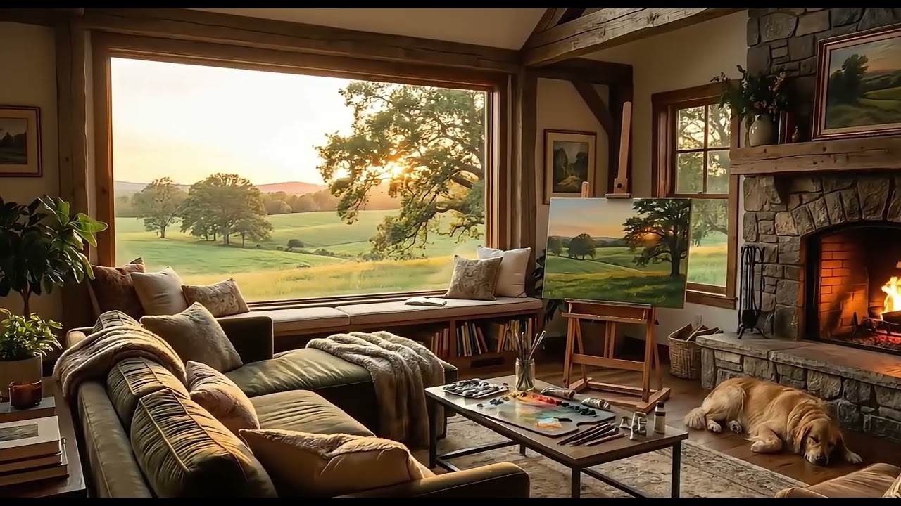 Painting at sunset 🎨 cozy lofi beats to create/relax [1 Hour]