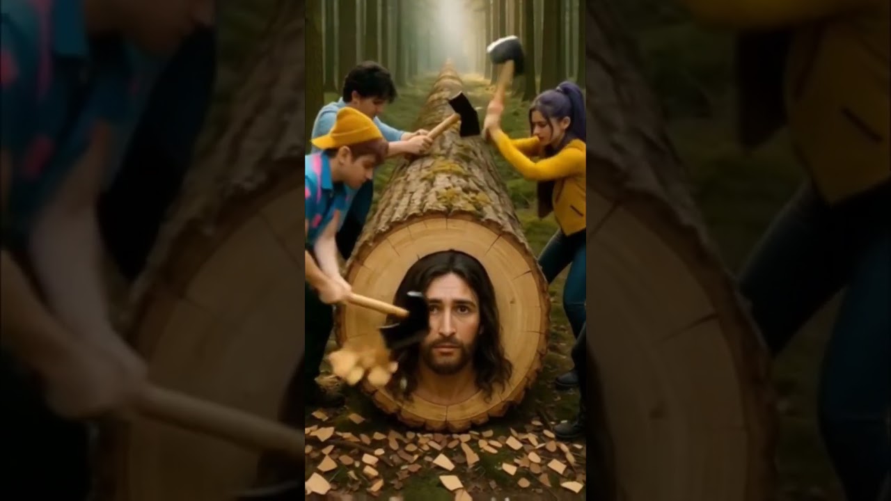 JESUS SENDO SALVO DO GRANDE TRONCO DE &Aacute;RVORE #Jesus #Shorts #PalavraDeDeus #Crist&atilde;o #Motiva&ccedil;&atilde;oCrist&atilde;