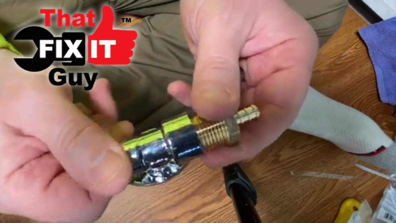 Easy Pex Pipe Water Shut Off Valve Installation
