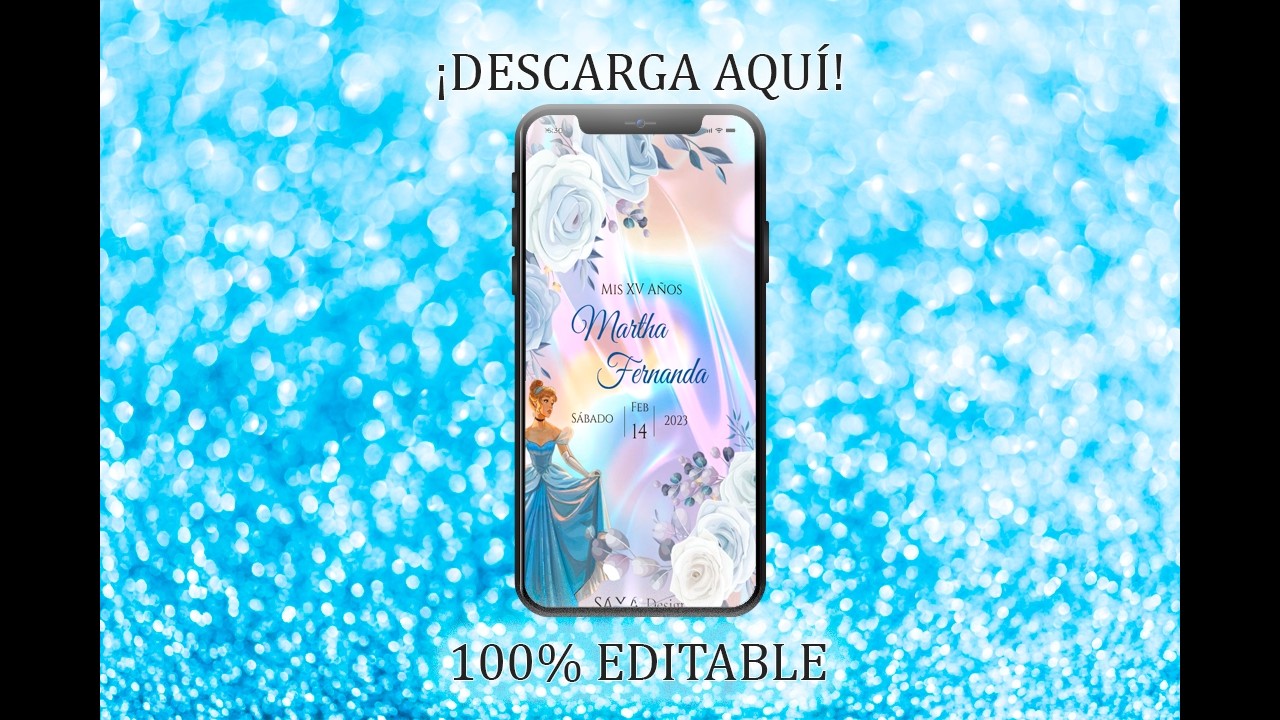 ¡Haz Magia con esta Invitación de LA CENICIENTA en PowerPoint! ✨ (Plantilla SAXA)