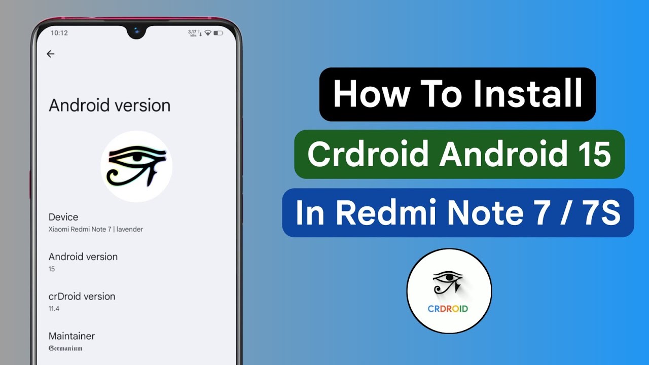 How To Install Crdroid Android 15 Rom In Redmi Note 7 / 7S