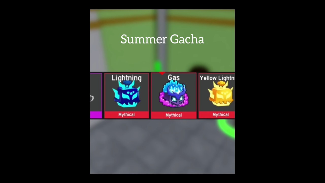 Summer Gacha 💀 | Blox Fruit update 27 | #roblox #bloxfruits #youtubeshorts