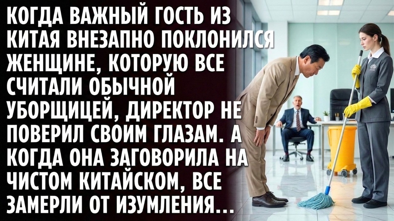 Когда важный гость из КИТАЯ внезапно поклонился УБОРЩИЦЕ, директор не поверил своим глазам
