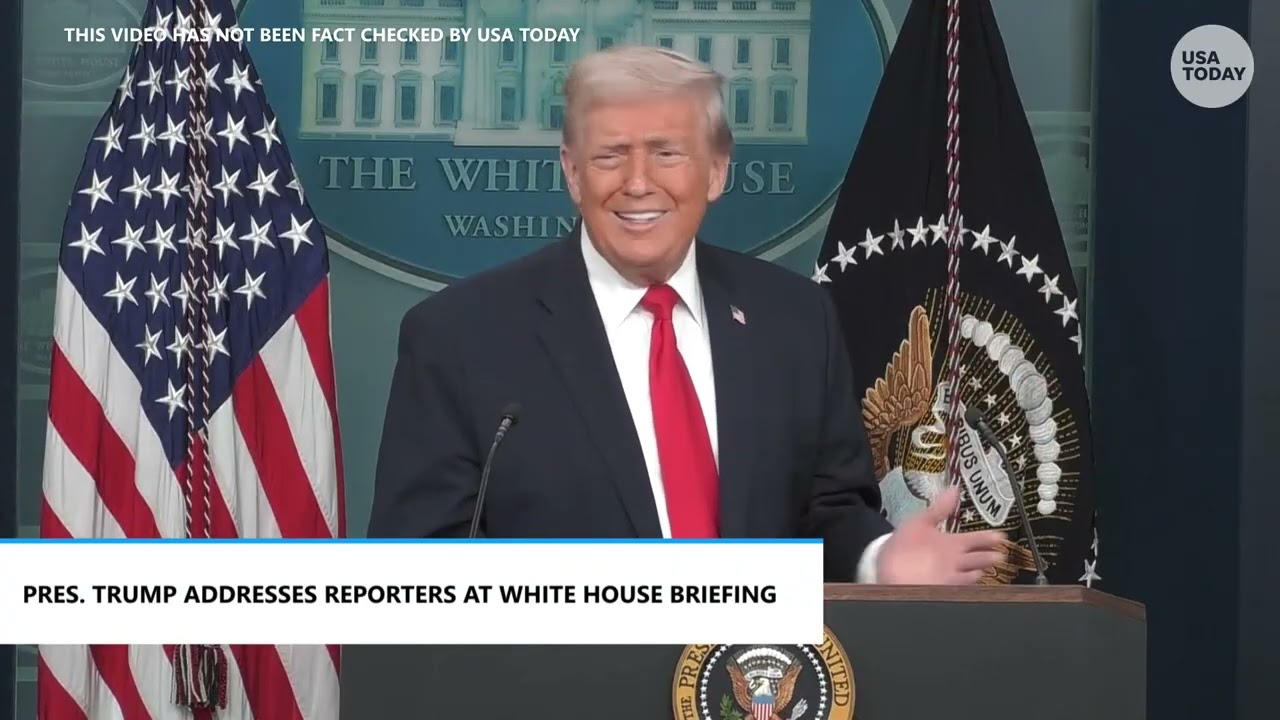 Full Trump speech at White House press conference rants on Greenland, ICE in Minneapolis and more