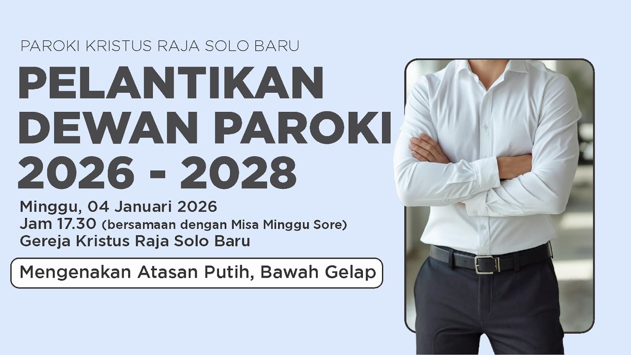Pelantikan Dewan Pastoral Paroki 2026-2028 LIVE 