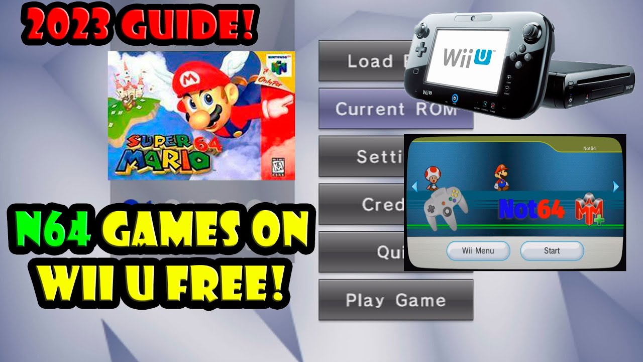 Как играть в игры N64 на Wii U 2023 (эмулятор + Not64 Channel)