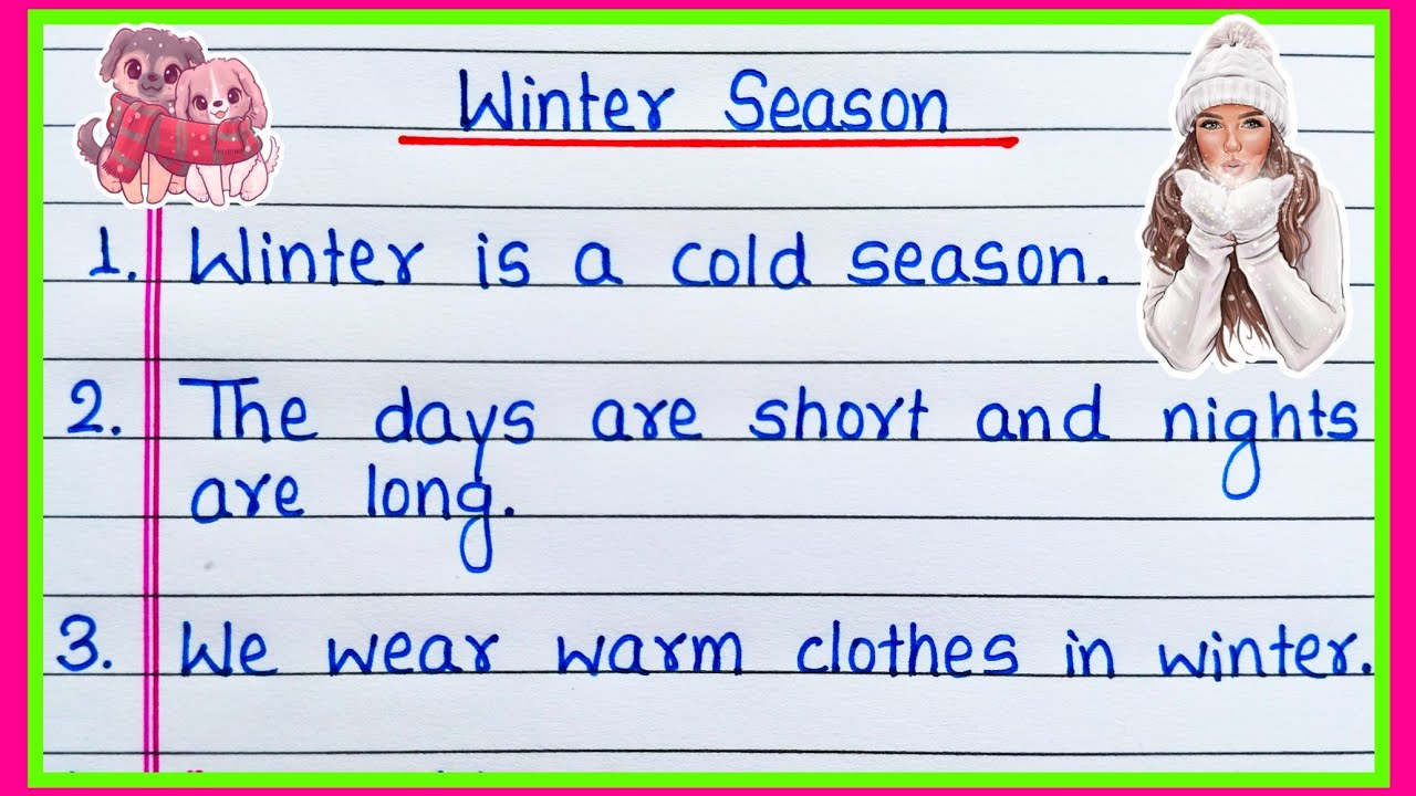 10 lines on Winter Season in English | Essay on Winter Season | Winter Season essay 10 lines 