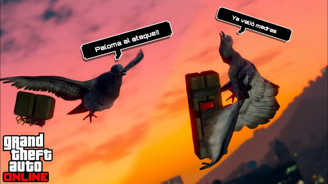 ¡¡Una PALOMA TROLLEANDO a jugadores de GTA ONLINE!!😂🕊