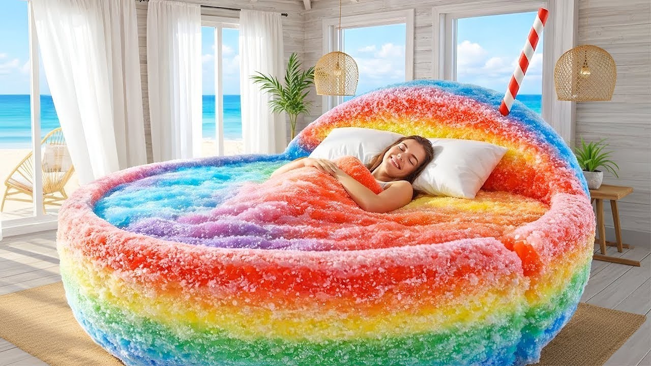 Which Crazy 😱 Bed Would You Choose Sleep In 🦋✨  Ultimate Oddly Satisfying AI ASMR🎧