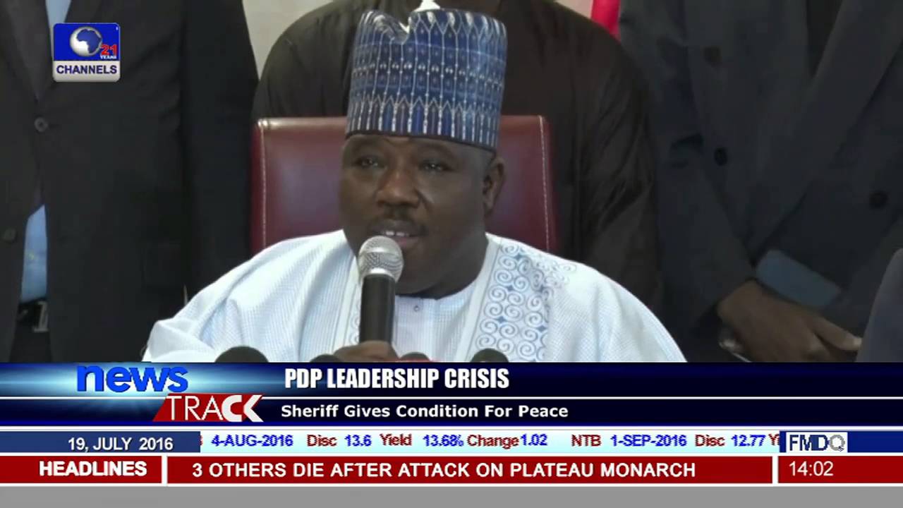 Ali Modu Sheriff Demands Makarfi's Resignation For Peace In PDP