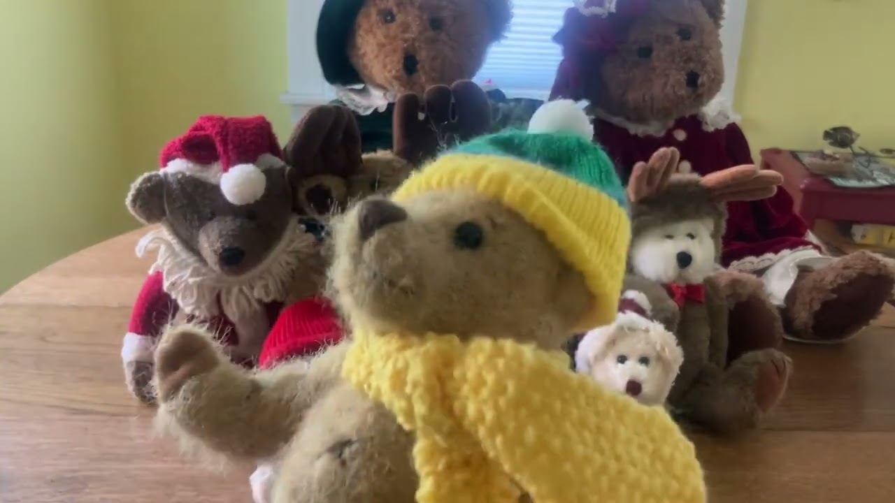 ASMR Show and Tell Teddy Bear Collection Holiday Edition!  ☃️☃️☃️☃️