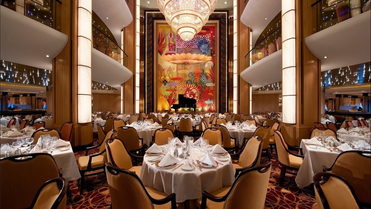 Ужин на круизном лайнере Rhapsody of the Seas в ресторане Main Dining Room на Royal Caribbean !!!