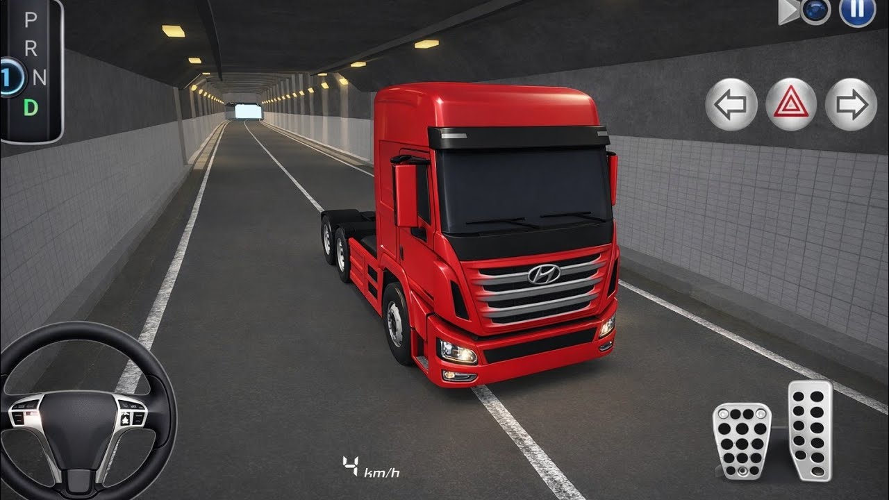 Transport Truck In Highway In 3D Driving Class Android Game