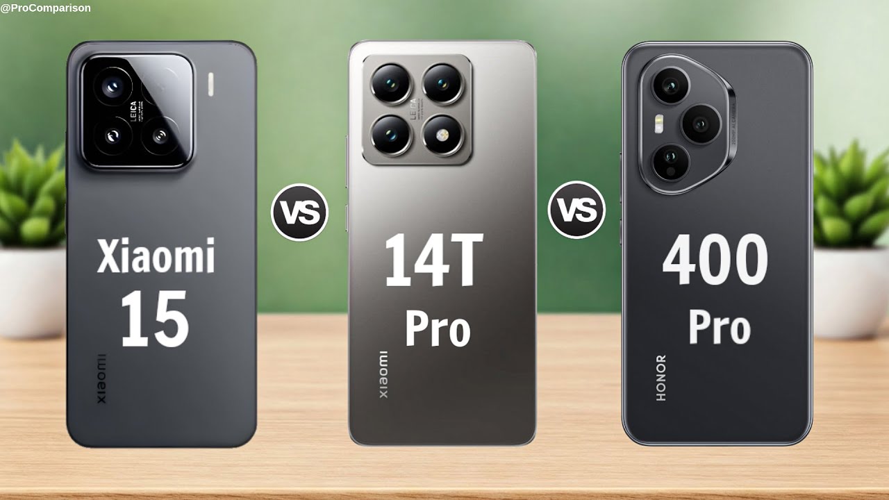 Xiaomi 15 vs Xiaomi 14t pro vs Honor 400 Pro || Full Comparison