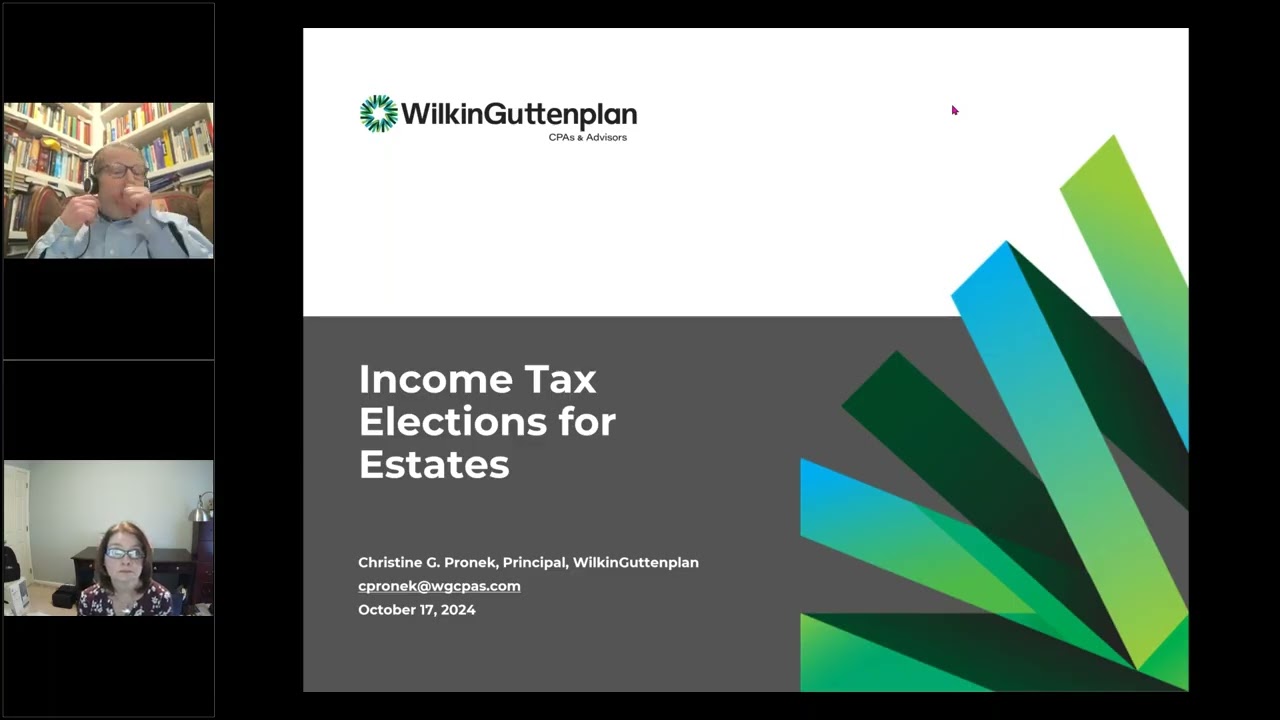 Estate and Trust Income Tax Elections