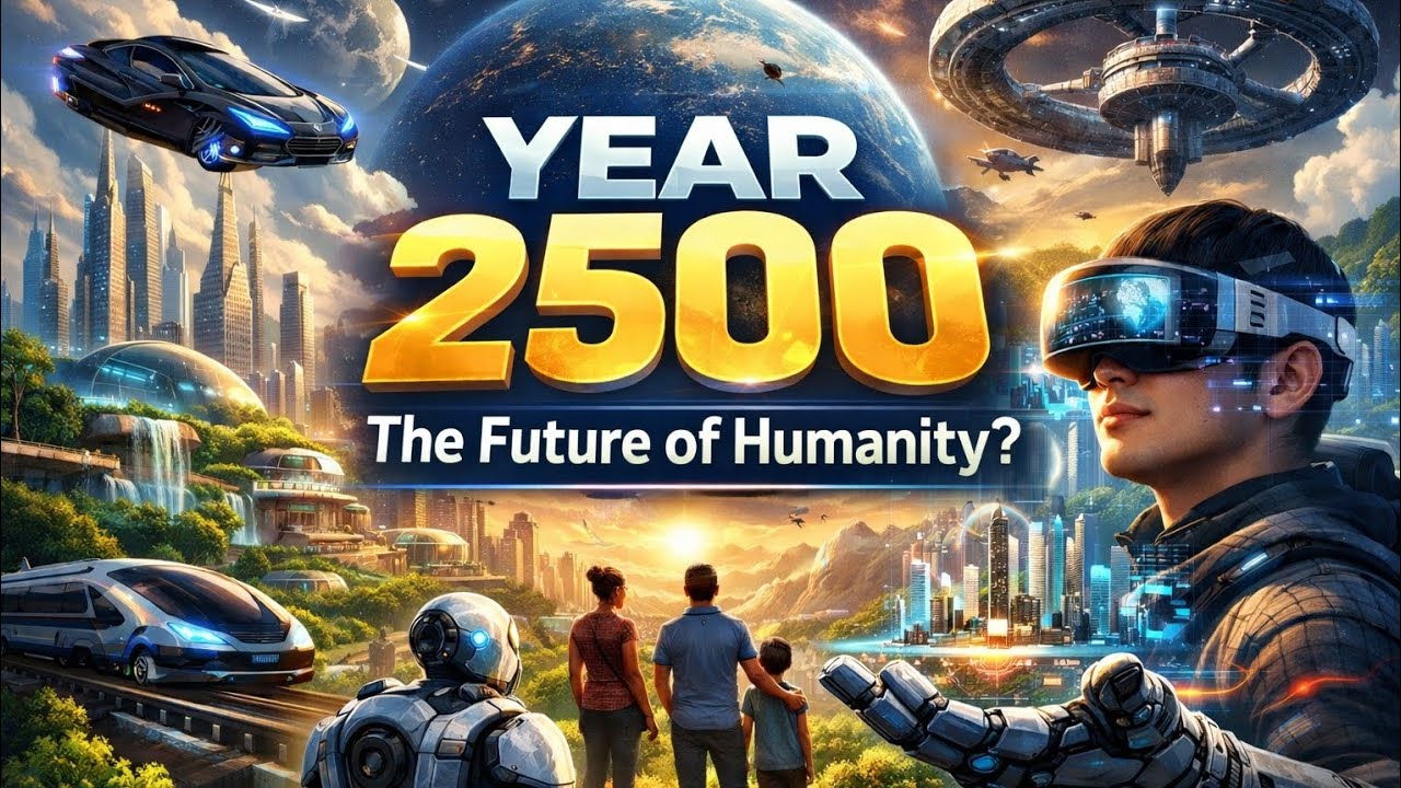 What Will Life Be Like in the Year 2500?  | The World in 2500: Humans, AI & the Future Earth |
