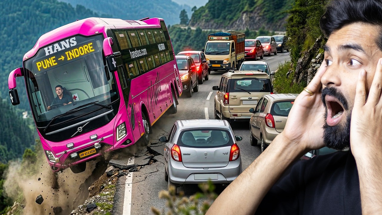 Volvo 9600 Bus Almost Fell Off India’s Most Dangerous Ghat Road!