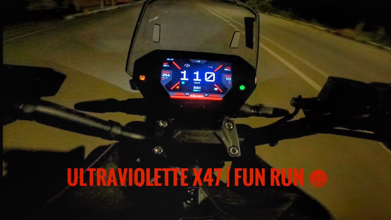 Ultraviolette X47 | Fun Night Run | POV