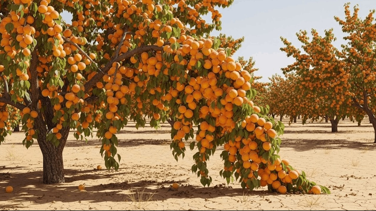 Cómo se cultivan los Albaricoques (Chabacanos) 🍑 Cosecha de Gigantes Dorados