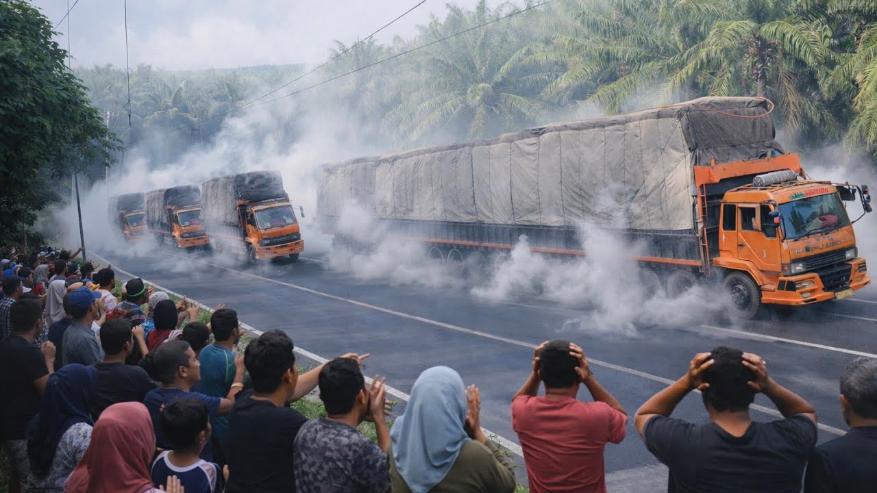 Bikin Gempar Truck Bermuatan Tak Masuk Akal Super Panjang Asal Kalimantan lewat Bukit kodok