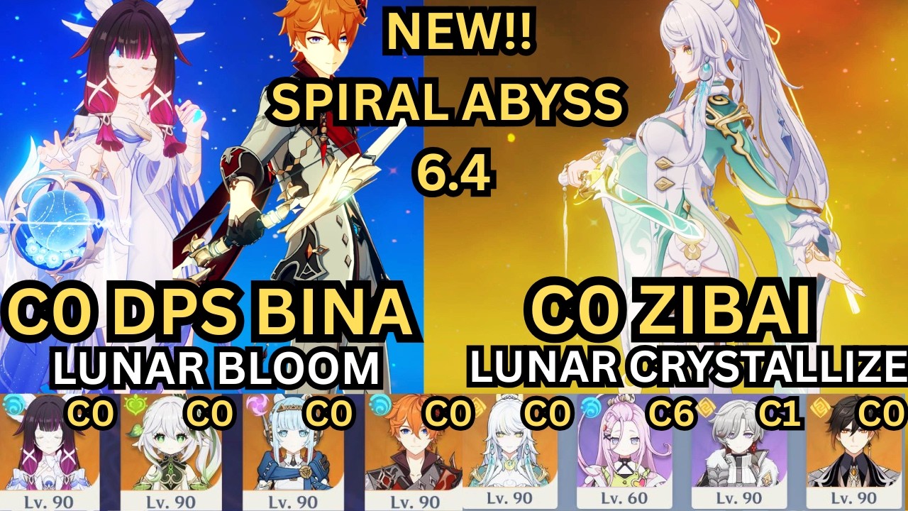 C0 COLUMBINA & C0 ZIBAI | NEW Spiral Abyss 6.4 | Genshin Impact