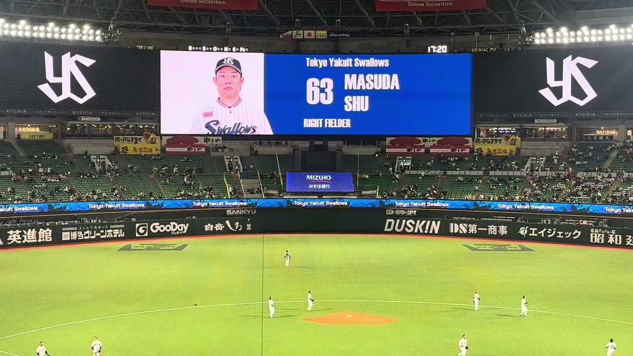 2026.3.3PayPayドーム　オープン戦　ヤクルトスターティングラインナップ #ヤクルト  #スターティングメンバー  #paypayドーム #東京ヤクルトスワローズ #スワローズ #スタメン 