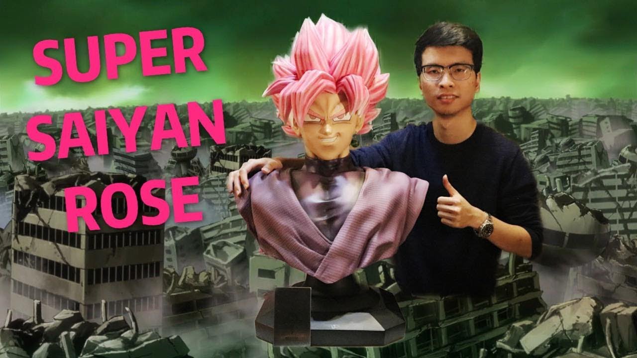 Unboxing GOKU BLACK SSJ ROSE Statue Bust From DBS By MT Studio.