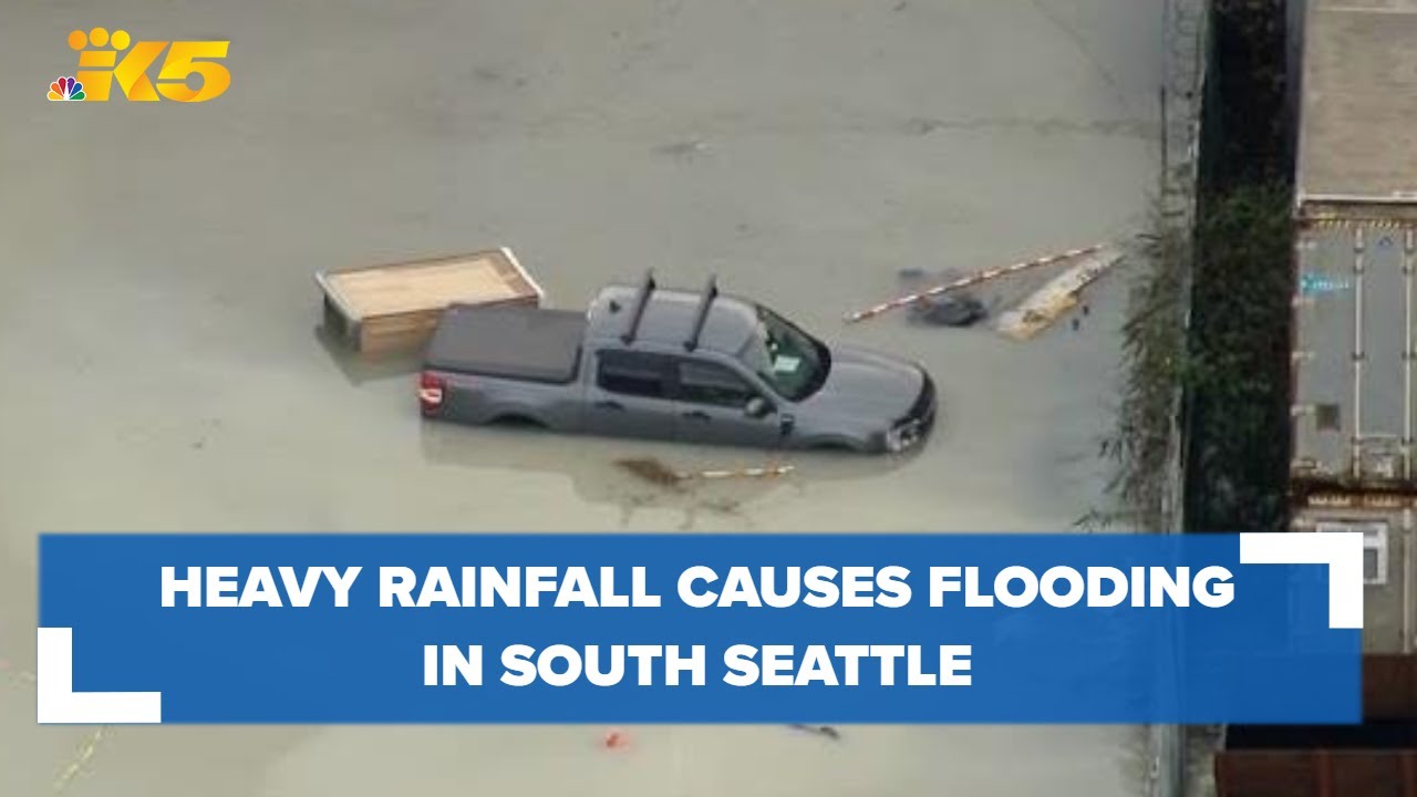 Flooding in Seattle's South Park neighborhood