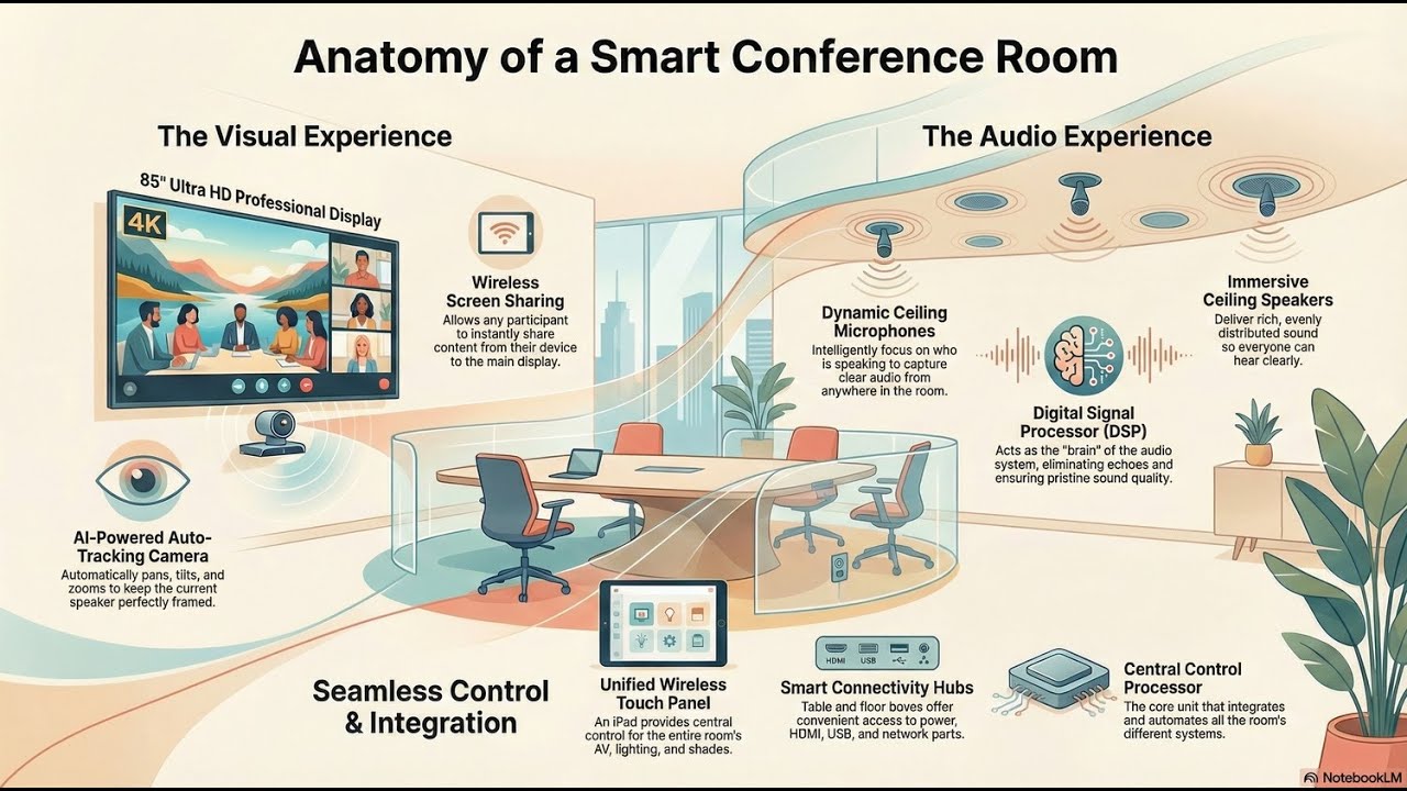 Case Study: (MD Cabin) Modern Board Room Meeting Solution AV Guided Tour
