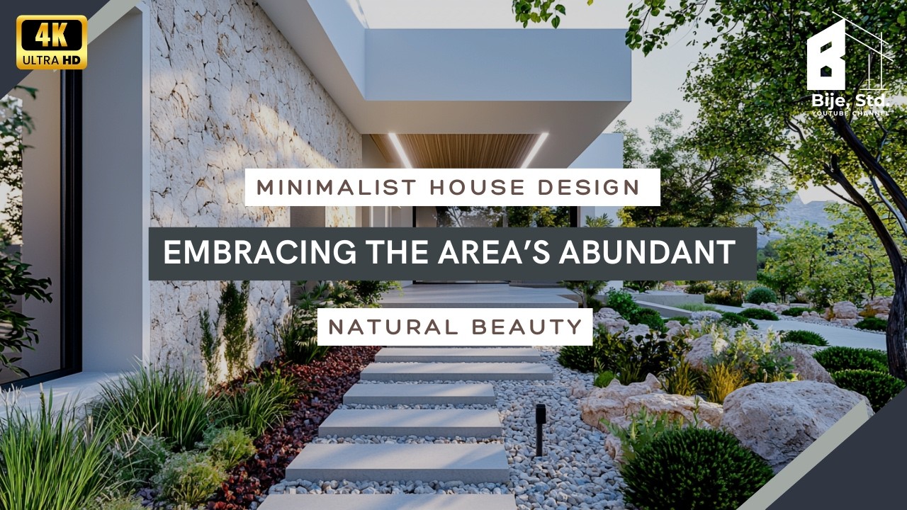Minimalist House Design Embracing the Area’s Abundant Natural Beauty