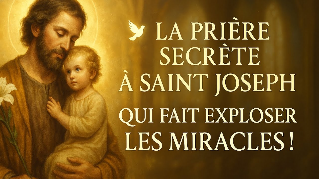 🌟 PRIÈRE SECRÈTE à SAINT JOSEPH qui FAIT DES MIRACLES en SEULEMENT 24H ! ✨