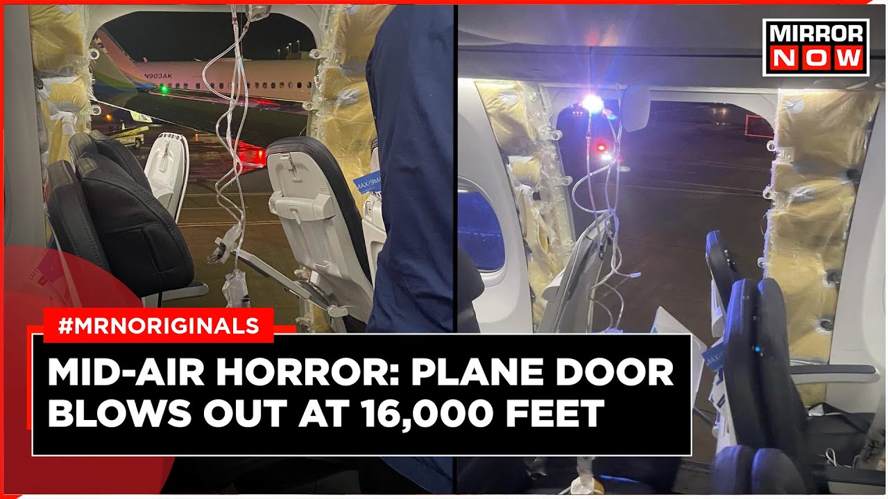 Alaska Airlines | Boeing 737 Aircraft Makes Emergency Landing After Door Blows Out Mid-Air | Viral
