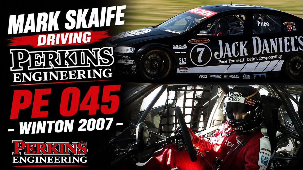 Марк Скейф за рулём Perkins Engineering PE 045 на гоночной трассе Winton Motor Raceway в 2007 году