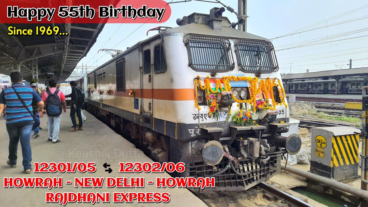 HOWRAH RAJDHANI's 55th Birthday Celebration by Railfans | India's First Rajdhani Train from Kolkata