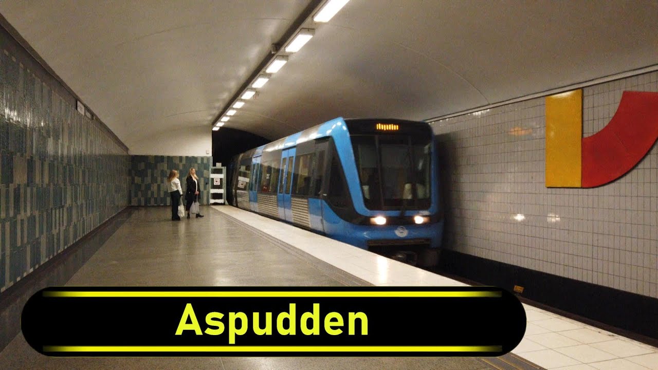 Metro | Tunnelbana Station Aspudden - Stockholm 🇸🇪 - Walkthrough 🚶