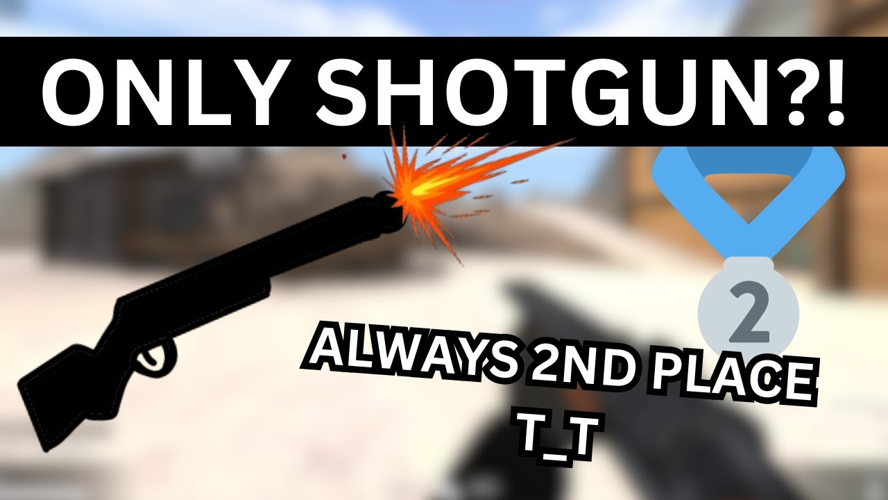 ALWAYS 2ND PLACE | DEADSHOT.IO SHOTGUN ONLY CHALLENGE