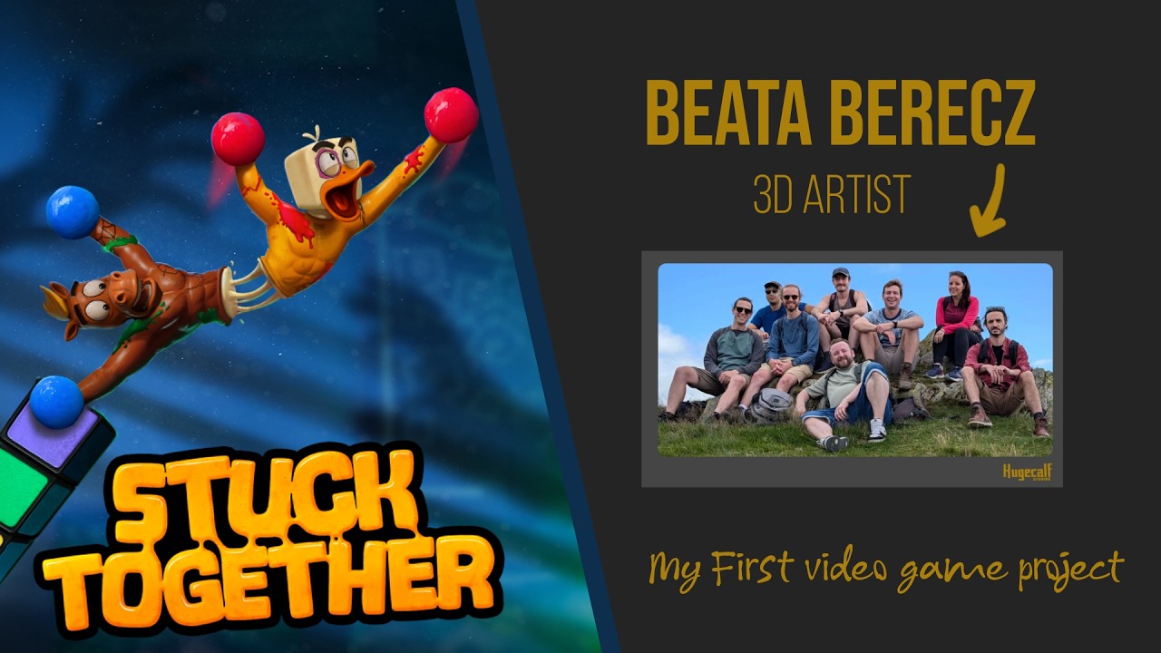 My first video game project as a 3D artist (Stuck Together)