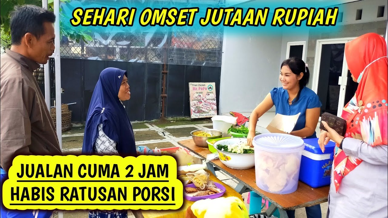 PENJUAL PECEL YG CANTIK JUALAN CUMA 2 JAM GAK KALAH RAME DENGAN PENJUAL TAHU VIRAL DI SOSMED..!!!