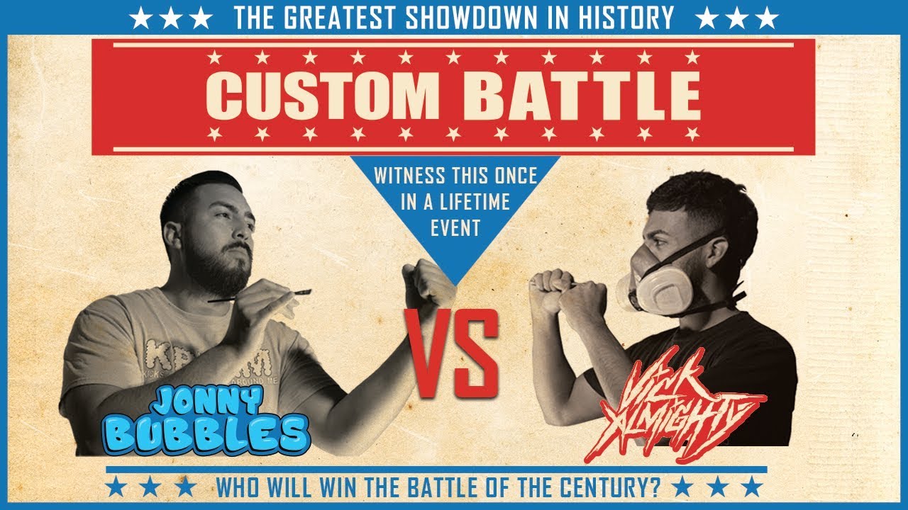 The Long Awaited Custom Battle : Jonny Bubbles Vs Vick Almighty