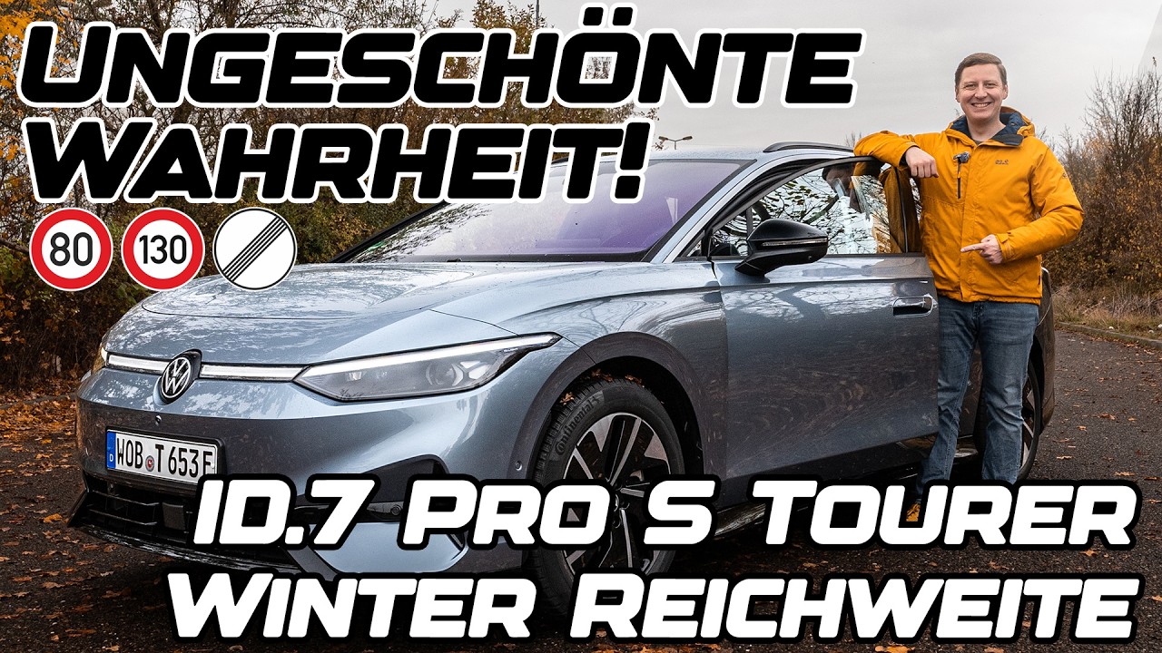 2024 VW ID.7 Pro S Tourer | Wie viel Reichweite bleibt im Winter?! | 1000 KM Verbrauchstest