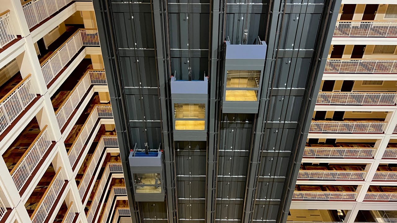 Glass Elevator at Embassy Suites Chicago IL