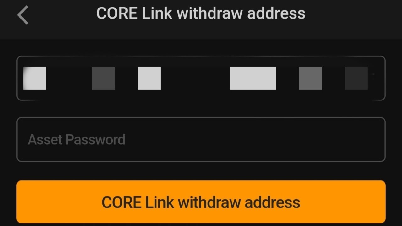 CORE Link Withdraw Address from MetaMask to Satoshi App