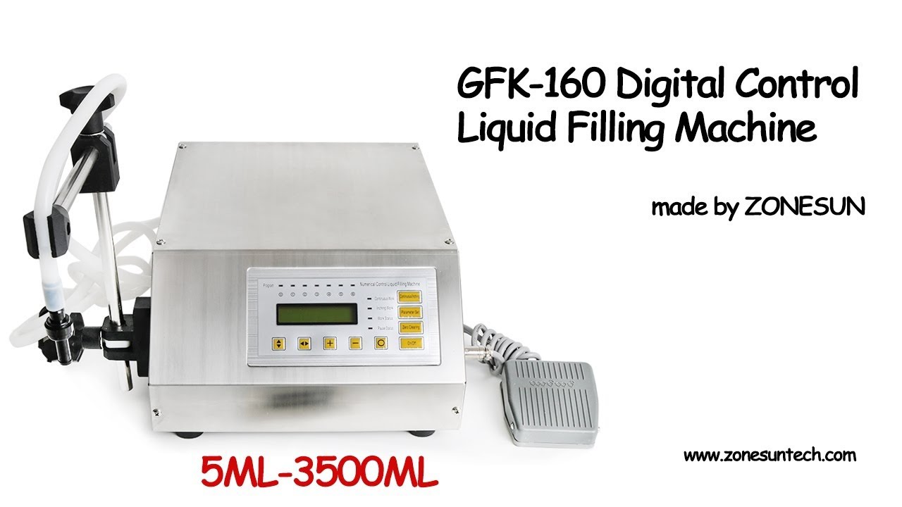 How to use the GFK-160 Compact Precise Numerical Control Liquid Filling Machine 5-3500ml