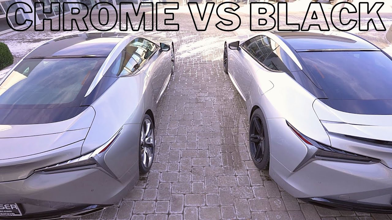 Lexus LC500 Vinyl Wrap | Black Trim VS Chrome Trim