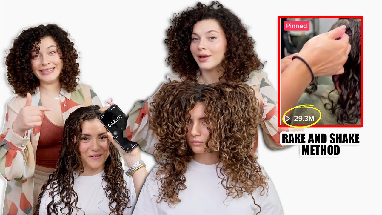 COMPARING 2 VIRAL CURLY HAIR STYLING METHODS ON LONG CURLY HAIR