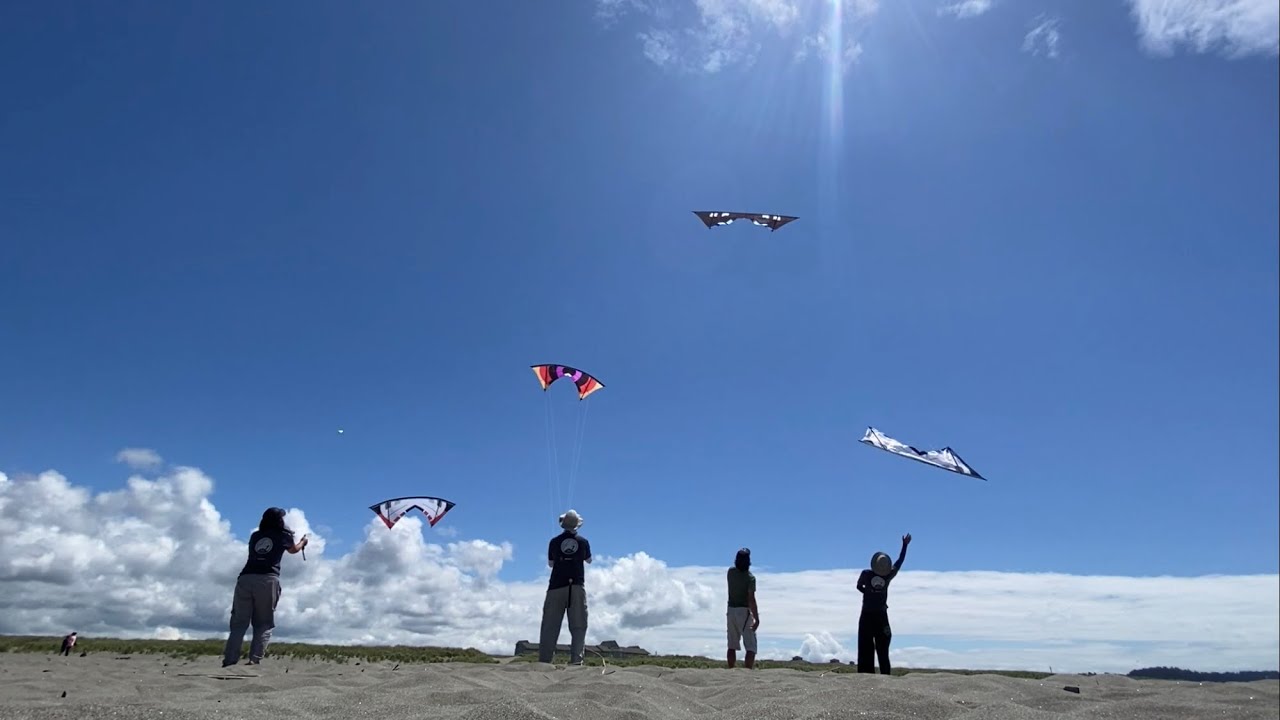 Team Catch & Throw drills (Djinn quad kite)